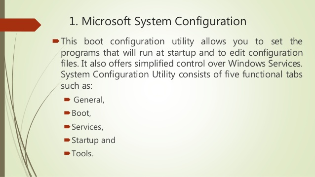 omicrosoft system configuration