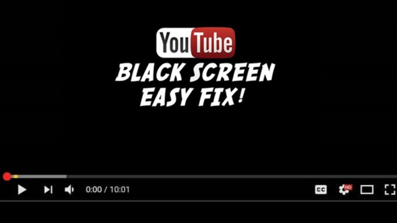 youtube black screens