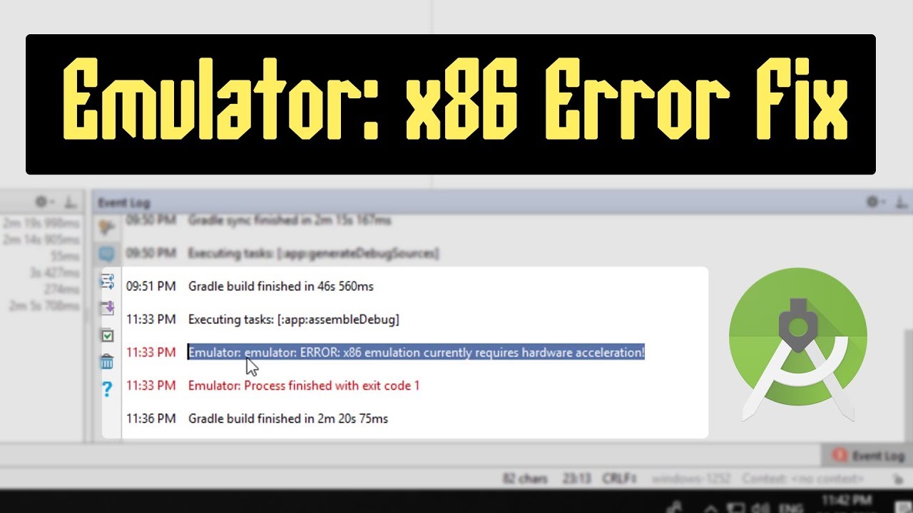 Emulator Error X86 Currently Requires Hardware Acceleration – 4 Options To Fix