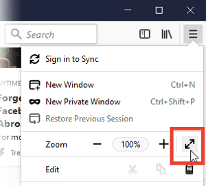 Activate & Deactivate Screen as big 
