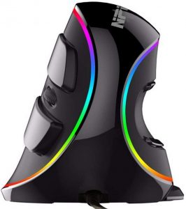 NPET V20 Wired RGB Ergonomic Vertical Mouse